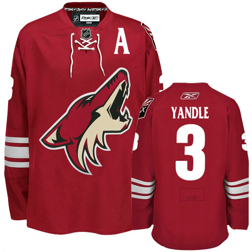 stylish Phoenix Coyotes 3 Keith Yandle Red NHL Hockey Jersey